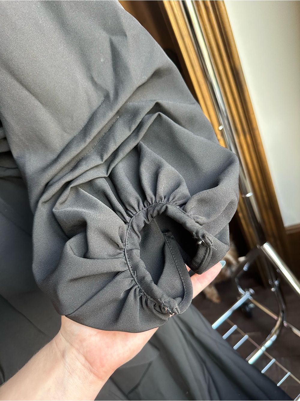 Ghrail Millie Crepe gown, elegant black dress - Picture 6 of 9